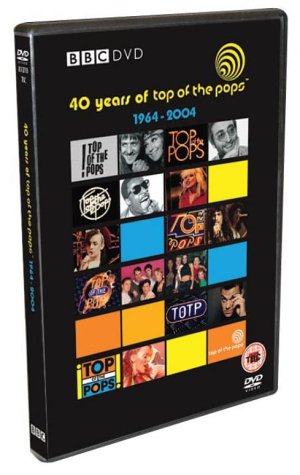 DVD cover for “Top Of The Pops 40th Anniversary” with artist images.