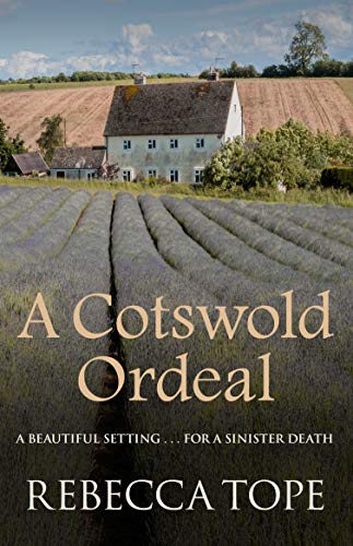 Book cover: Cotswold countryside with a farmhouse and lavender fields.