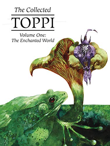 Book cover featuring a frog, mushroom, and insect-like character.