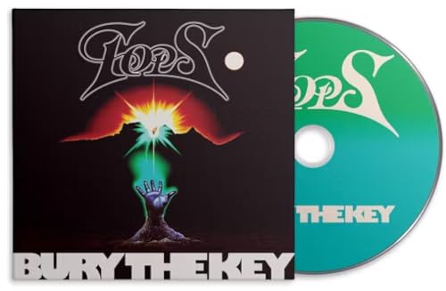 CD case and disc for Tops’ album “Bury The Key,” with hand imagery.