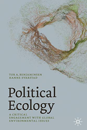Book cover with an abstract swirling stippled pattern and the title PoliticalC PoliticalC Political Ecology.