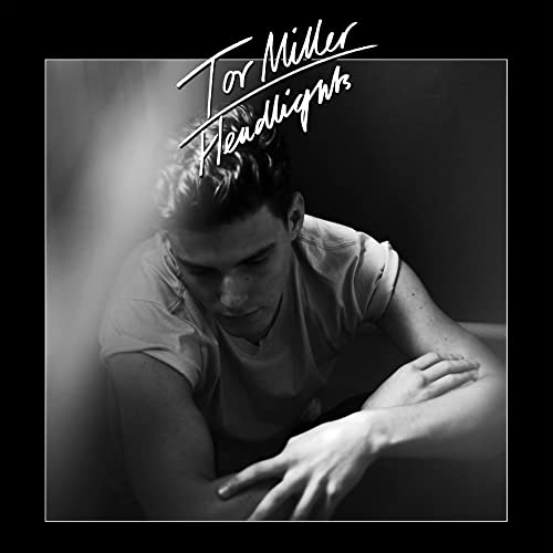 Black and white portrait of Tor Miller for the "Headlights" vinyl album.