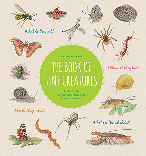 Book cover featuring illustrated insects, snails, and other small creatures.