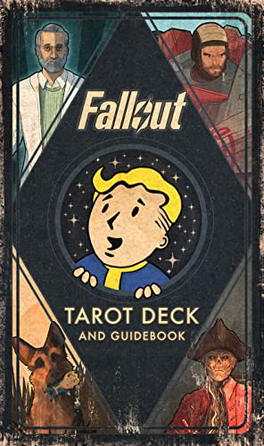 Fallout Tarot Deck and Guidebook cover featuring Vault Boy and characters.