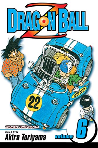 Dragon Ball Z manga volume 6 cover, featuring Goku and a blue car.