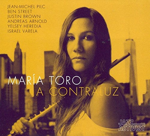 CD cover for “María Toro - A Contraluz” featuring a woman’s portrait.