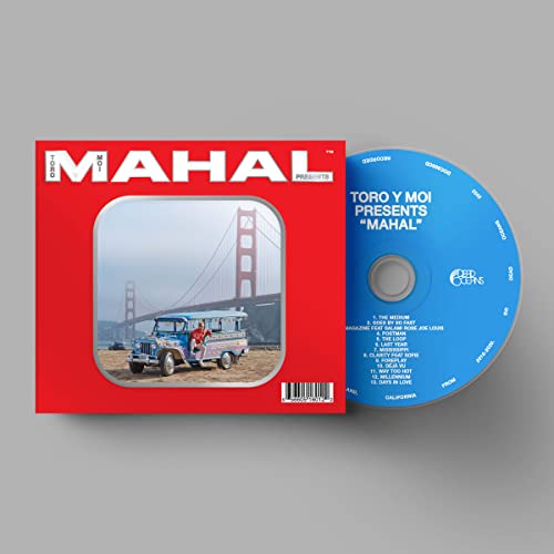 Toro Y Moi “Mahal” CD case and disc with Golden Gate Bridge image.