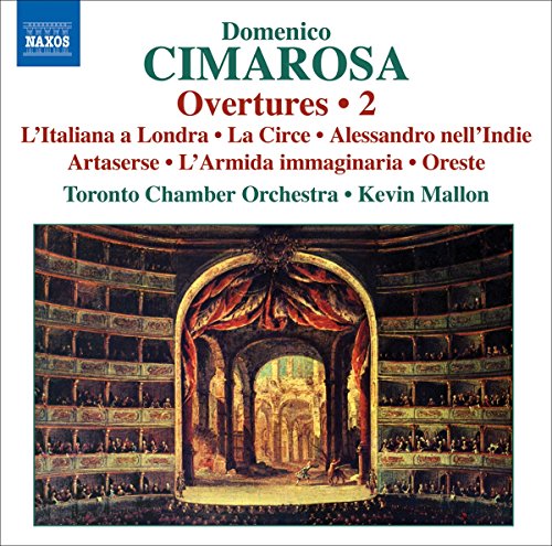 CIMAROSA: Overtures CD cover featuring a painted theater interior.