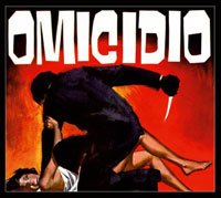 CD cover: Silhouette of a figure with a knife over another person.