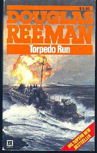 Book cover: "Torpedo Run" depicts naval boats amidst an explosion at sea.