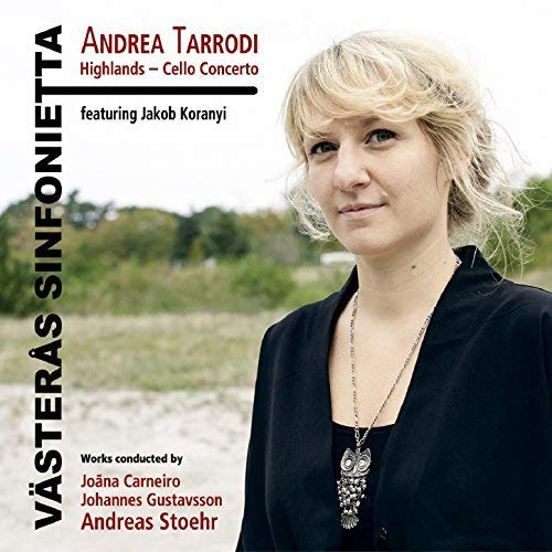 CD cover: portrait of a blonde woman, text “Andrea Tarrodi Highlands”.