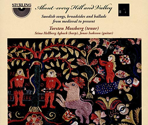 CD cover featuring a colorful, embroidered folk art scene with figures and animals.