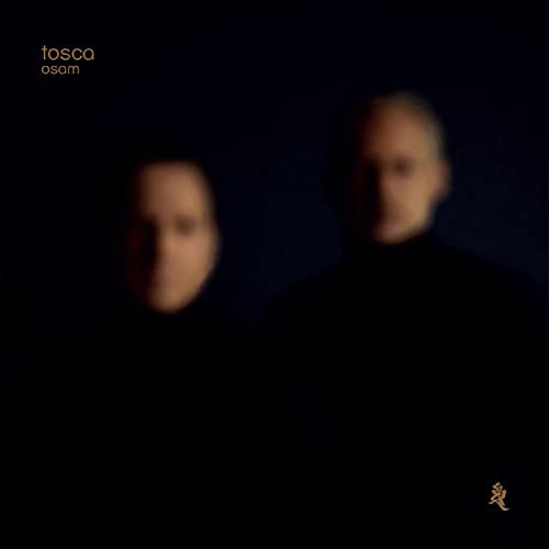Album cover featuring two blurred figures against a dark background with gold text.