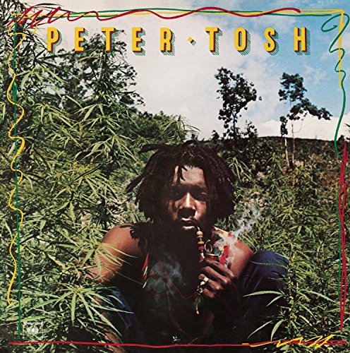 Peter Tosh album cover, "Legalize It," featuring Tosh surrounded by cannabis.
