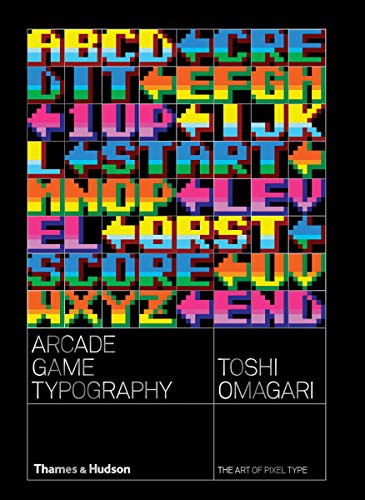 Book cover featuring a colorful grid of pixelated letters and arcade game text.
