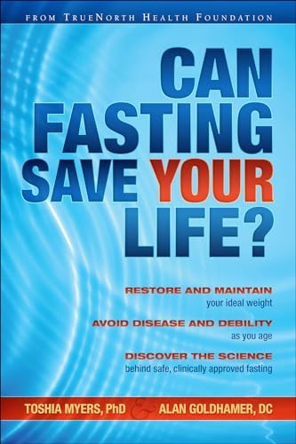 Book cover: "Can Fasting Save Your Life?" with blue and orange text.