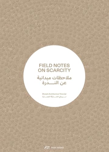 Book cover: "Field Notes on Scarcity" with textured gray background.