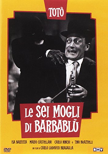DVD cover for "Le Sei Mogli Di Barbablù" featuring Totò in a suit.