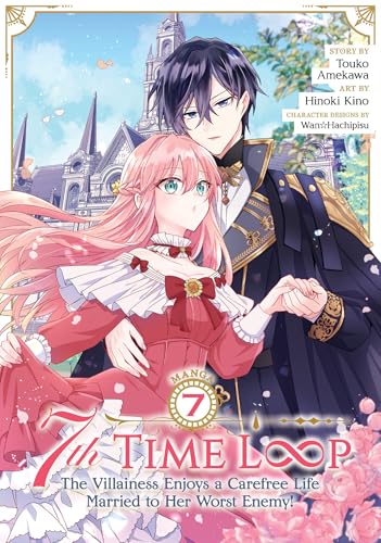 Manga cover featuring a pink-haired woman and dark-haired man in royal attire.