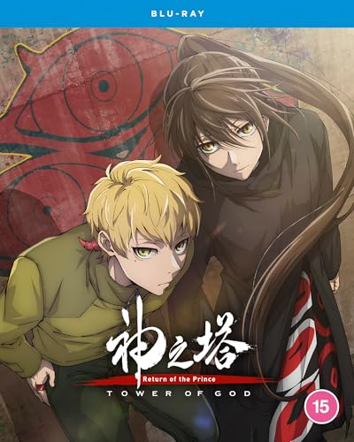 Tower Of God" Blu-ray cover featuring two anime characters and red text.