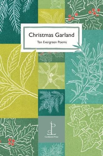 Book cover with botanical illustrations and title “Christmas Garland”.