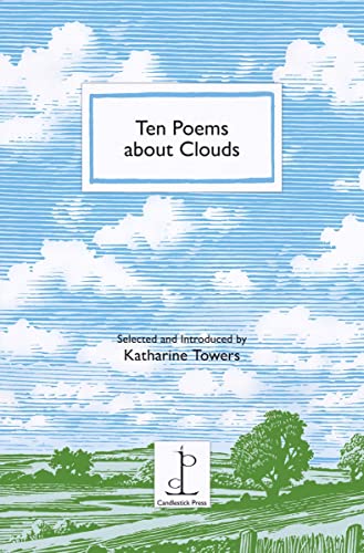 Book cover titled Ten Poems about Clouds with a blue sky and cloud illustration.