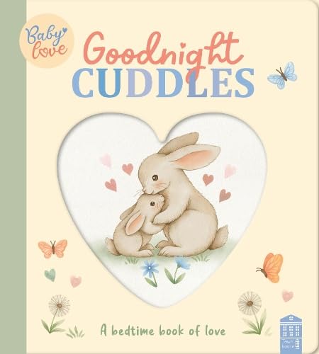 Book cover with illustration of a mother and baby rabbit cuddling.