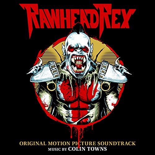 CD cover for "Rawhead Rex" soundtrack featuring a monstrous, fanged creature.