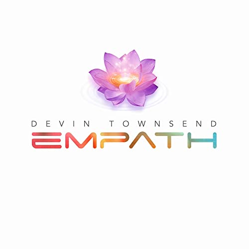 Devin Townsend "Empath" album cover with a purple lotus flower.