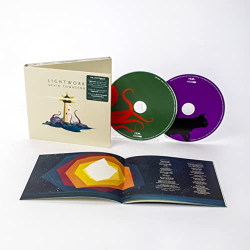 Devin Townsend “Lightwork” CD: case, two discs, and open booklet shown.