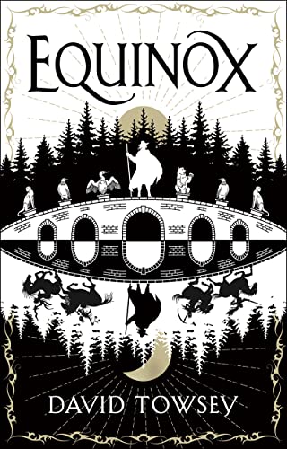Book cover featuring a mirrored silhouette of a figure on a bridge against forest.