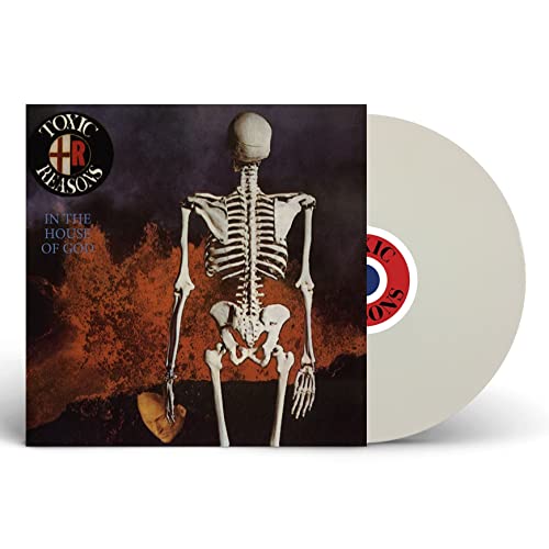 Vinyl record with skeleton artwork and white disc beside the cover.