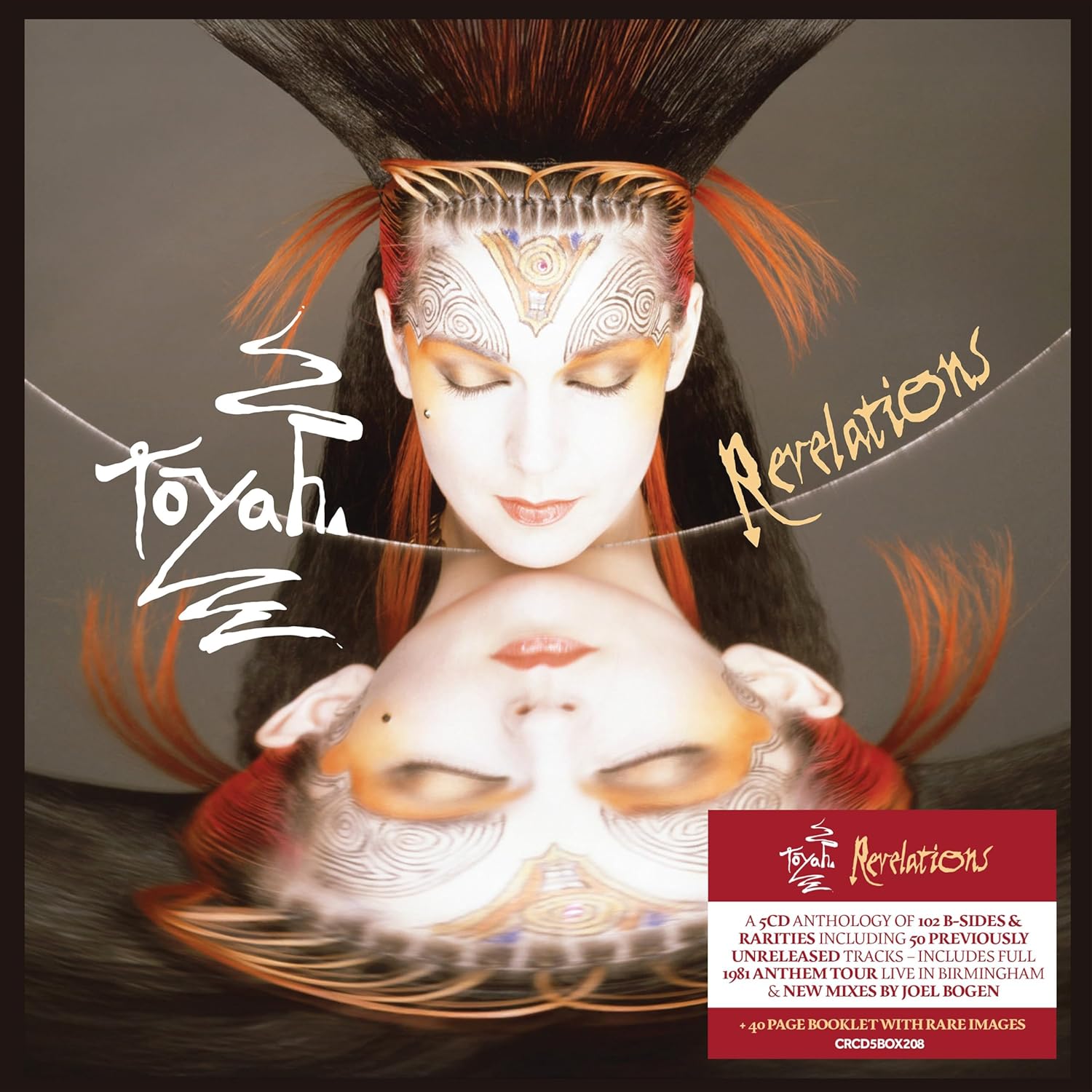 CD cover for Toyah’s “Revelations” featuring a double exposure portrait.
