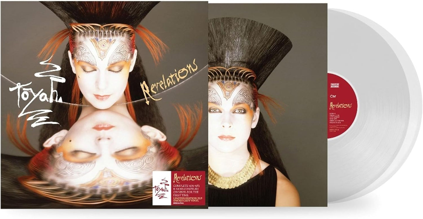 Toyah album "Revelations" vinyl record with artist in striking makeup.