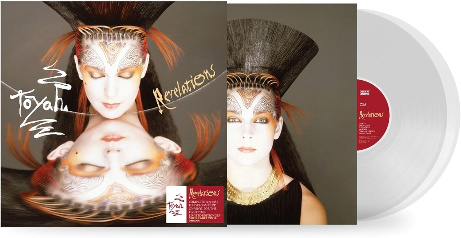 Toyah album "Revelations" vinyl record with artist in striking makeup.