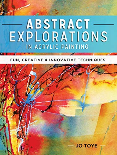 Book cover with abstract acrylic painting of red, blue, and yellow.