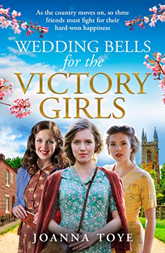 Book cover featuring three women in 1940s attire with a church backdrop.