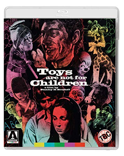 Blu-ray cover art featuring a collage of a man, woman, and various vintage toys.