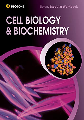 Workbook cover: “Cell Biology & Biochemistry” with molecular and cellular imagery.
