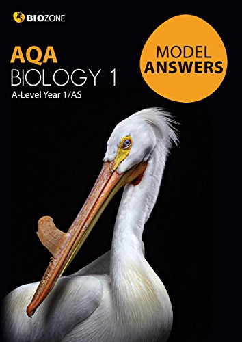 Biozone AQA Biology 1 student workbook cover featuring a white pelican on black background.