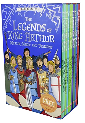 10-book box set of illustrated King Arthur legends, with free audiobooks.