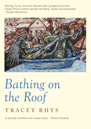 Book cover: illustrated woman reclining in a bathtub on a rooftop.