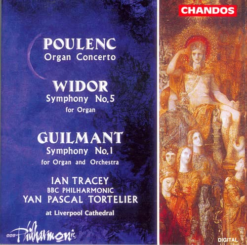 CD cover for organ concertos by Poulenc, Widor, and Guilmant.