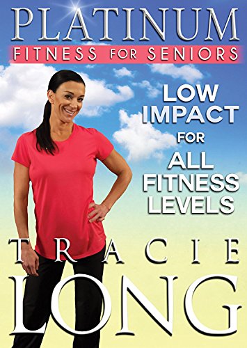 DVD cover featuring Tracie Long promoting senior-focused, low-impact fitness.