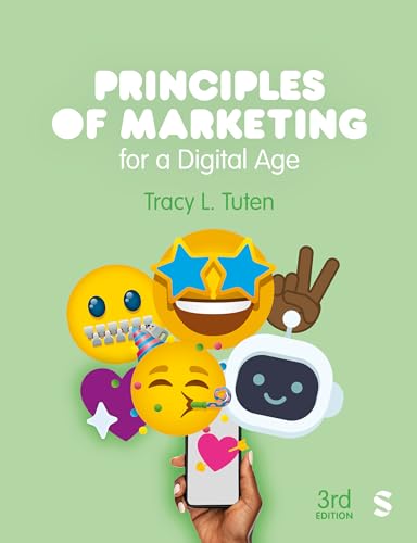 Textbook cover with emojis, a phone, and a robot on a green background.