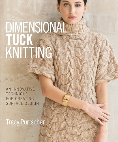 Book cover featuring a model wearing a textured, beige knit dress.