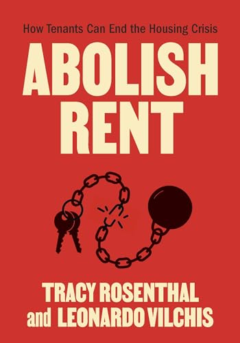 Book cover: "Abolish Rent" with broken chain and keys illustration.