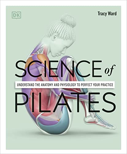 Book cover: "Science of Pilates" with anatomical illustration of a woman.