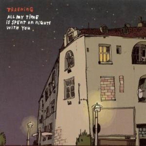 CD cover: illustrated building at night with lit windows.