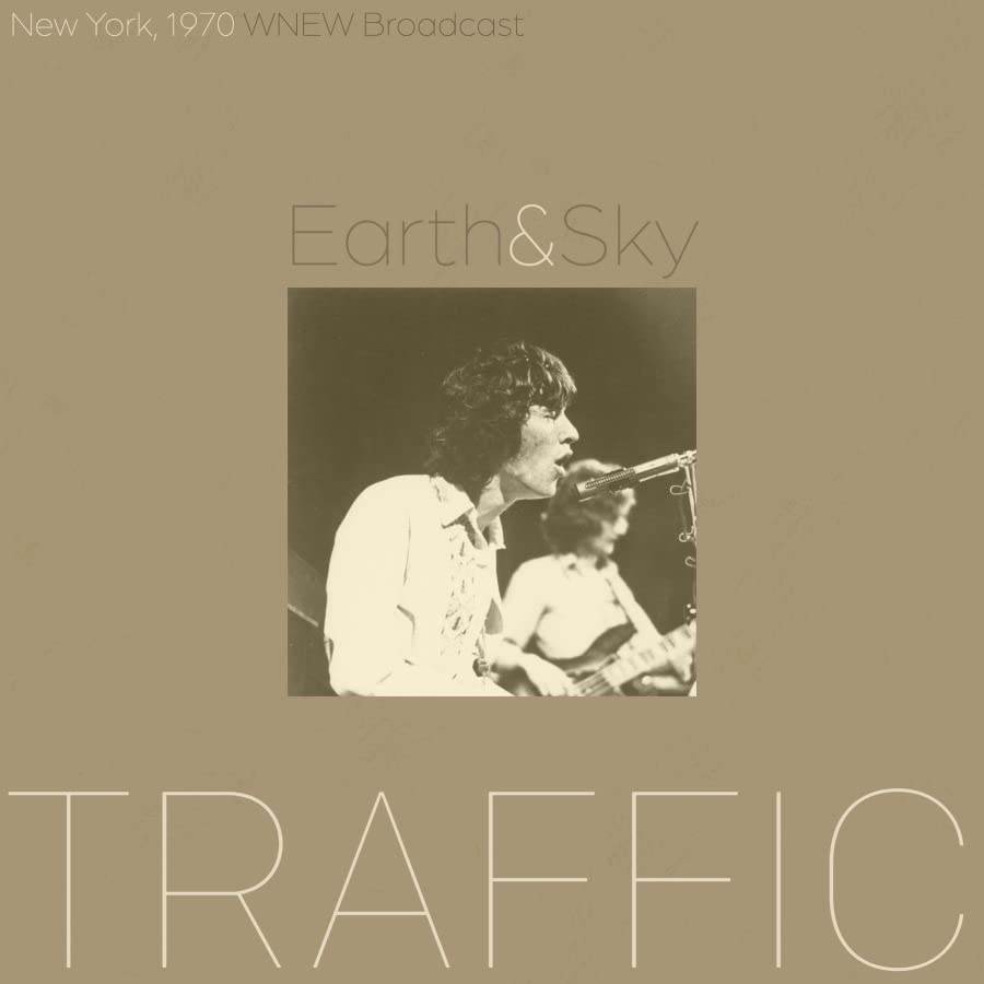 CD cover for Traffic’s “Earth & Sky” live album, 1970, with musician portrait.